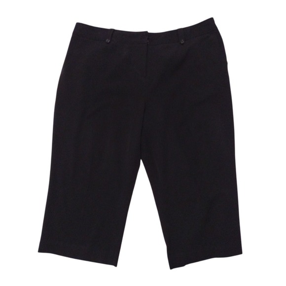Worthington Pants - Worthington Capri Pants Woman 20 W‎ Black Dressy Pants Pockets Stretch Office